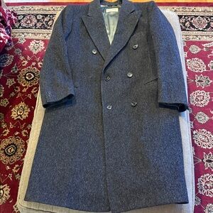 Vintage Pierre Cardin 100% Wool Long Coat Dark GreyVintage (TD)